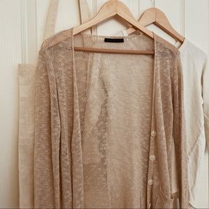 Thin Beige Cardigan